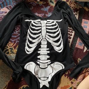 Skeleton body suit